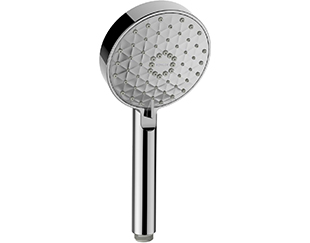 Bathroom shower head in polished nickel finishing